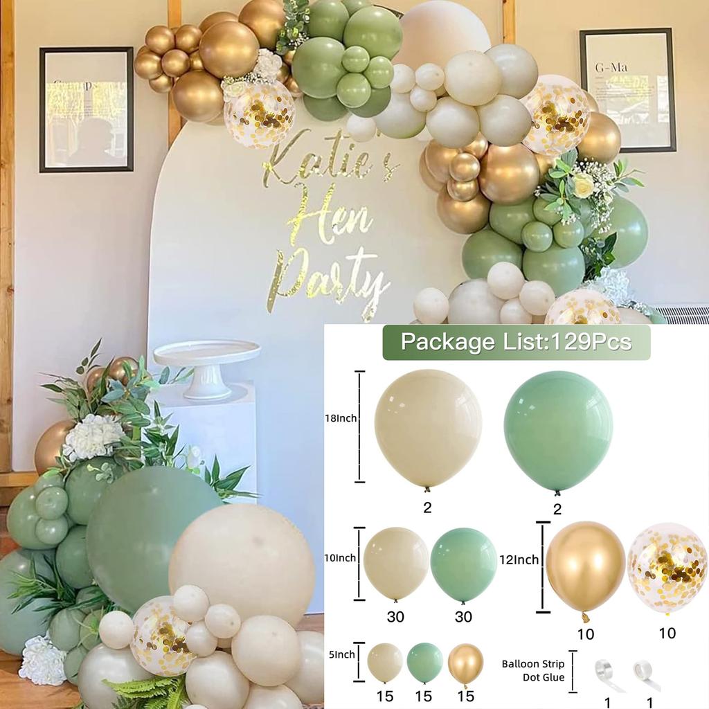 107Pcs multi-color latex balloon set suitable for birthday parties, weddings, Valentine's Day party decoration