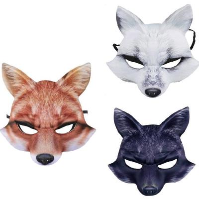 Liščí maska pro ženy muže cosplay zvířecí cosplay maska maškarní zvířecí maska