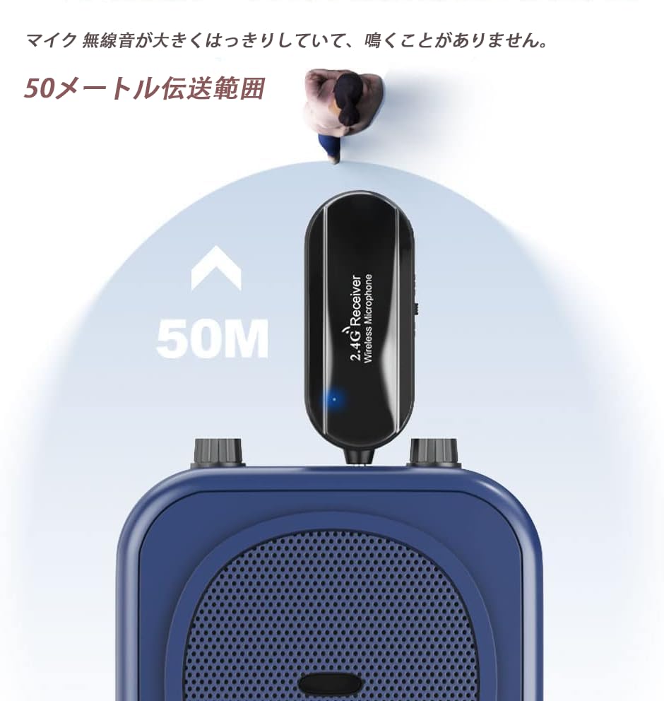 [Technical Approval Certified] Wireless 2.4G Headphone Set with Portable Stage Speaker, 50-meter Transmission Range, Auto-Pairing, Speaker