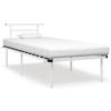 Bed Frames - VIDAXL - White - Metal - 90x200 Cm - With Slats - Classic - Timeless