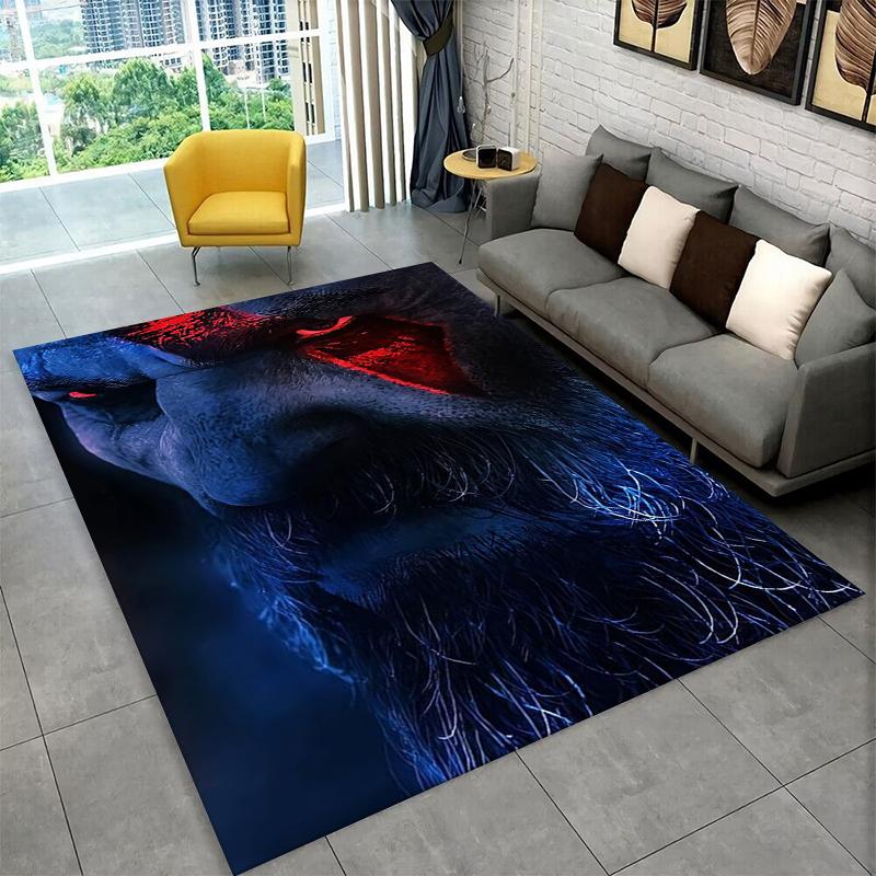 Retro God of War Game Kratos Carpet Rug for Bedroom Living Room Sofa Playroom Doormat Home Decor,Kid Area Rug Non-slip gift