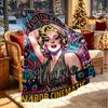 Gepersonaliseerd Dekentje met Naam, Marilyn Monroe Print, Woondecoratie, Slaapkamer, Bank, Kamperen, Sofa, Cadeaus voor Verjaardag Kerst