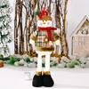 Christmas Doll Ornaments Santa Claus Snowman Elk Standing Doll Adjustable Flexible Home Hotel Shopping Mall Decor Xmas Gift