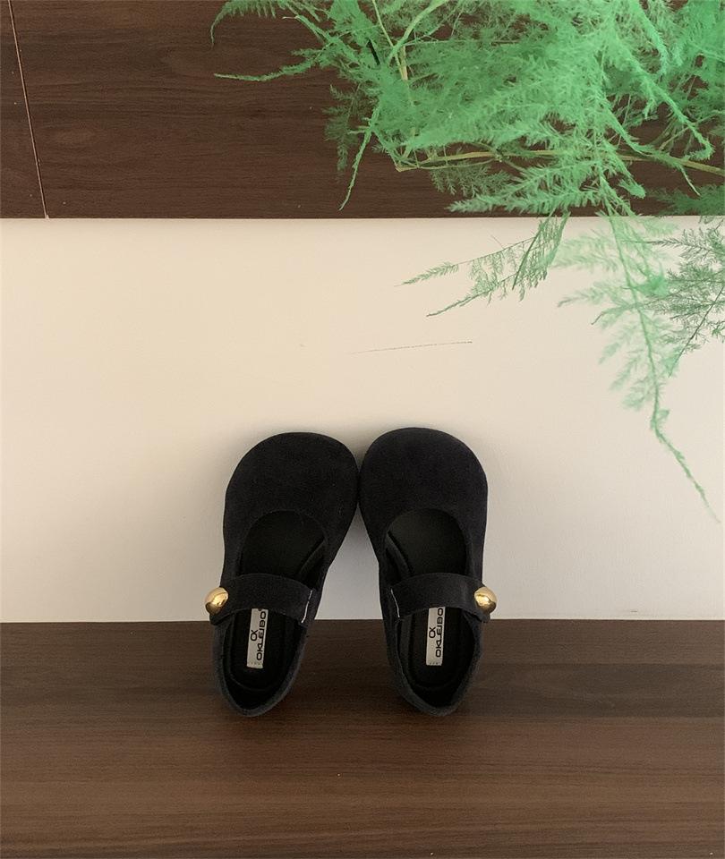 2025 spring and summer new French retro one-word strap Mary Jane shoes women's soft-soled single shoes with skirts ballet shoes