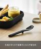 Yamazaki Silicone Spoon S Black Tower Dishwasher Safe Floating Tip Spatula Jam Spoon 10046 W2.4×D2.1×H12cm