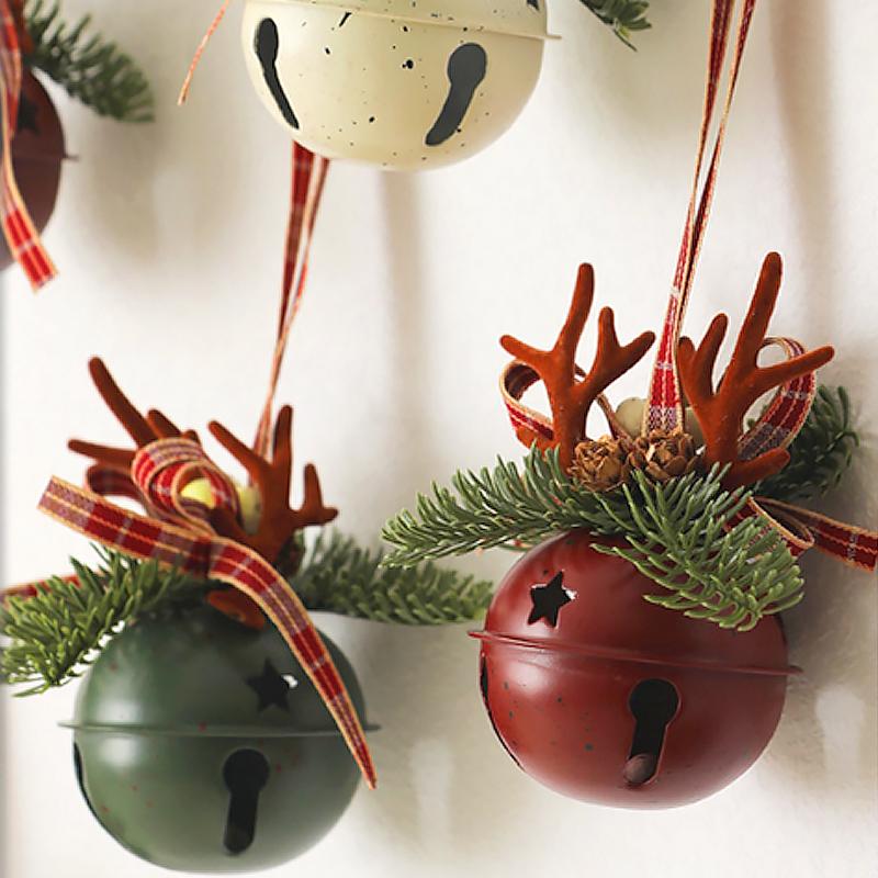 Christmas Deer Antler Design Home Decoration Pendant Wall Hanging Christmas Decorations Xmas Atmosphere 20cm