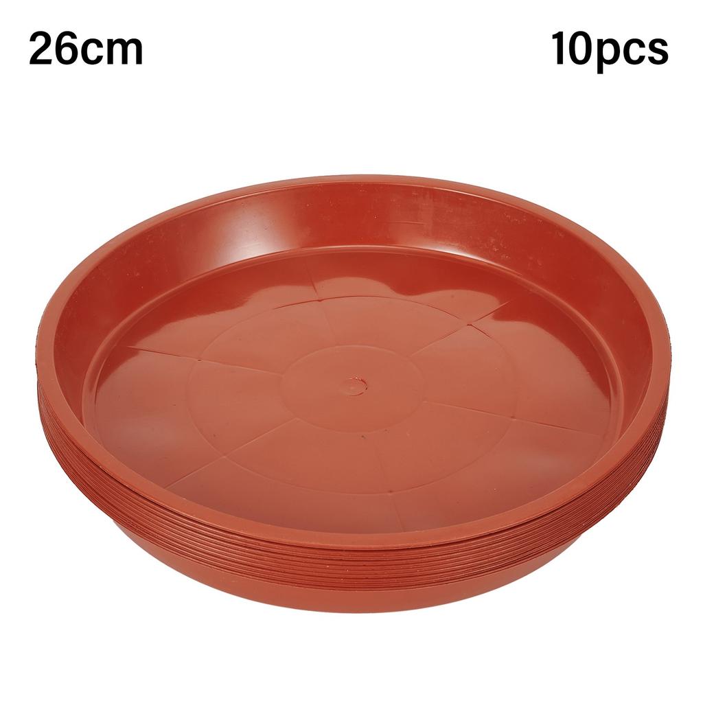 10pcs Water Tray Base Heavy Duty Plastic Saucer Plant Pot Flowers Plant Yard