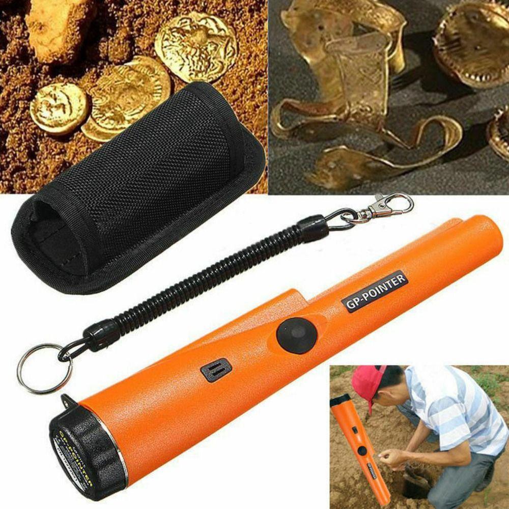 360° Scan Metal Detector With LED Lights Metal Pinpointing Rod  For Treasure Search