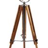 140.97 Cm Columbia Wooden Tripod Spot Light Floor Lamp In Silver Finish for Livingroom, Bedroom, Diningroom, Office Decor