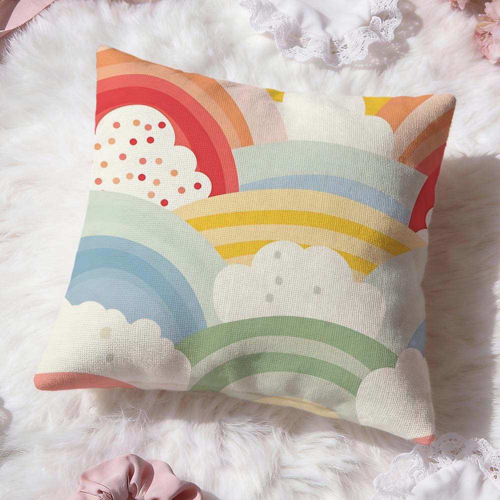 Cute Texture Cushion Cover Premium Comfort Reversible Pillow Cove Two in One Design for Any Room Car Interior