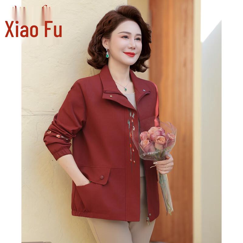 Xiaofu Middle-Aged Women s Stylish Spring Jacket XL
