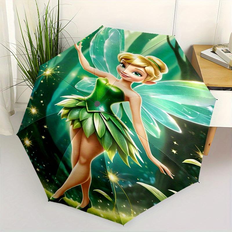

Fairy, Enchanted Forest Automatic Opening and Closing Umbrella, Compact Travel Umbrella, Lightweight and Portable, Suitable for Beach Commut