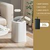 40L Smart Sensor Trash Can Large Capacity Induction Trash Bin Electric Touchless Wastebasket For Kitchen Bathroom with Lid