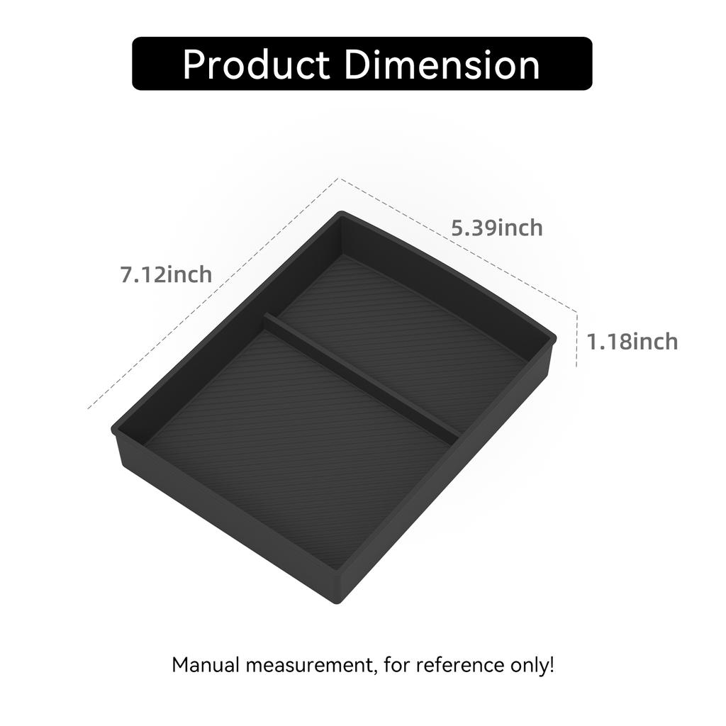For Kia K4 2026 Center Console Armrest Lower Storage Box Central Tray Organizer Car Interior Accessories Black