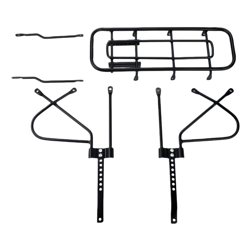 Bike Rear Rack 200kg large Capacity Heavy Duty Holder Adjustable Steel Bike Cargo Rack For Cycling Road Commuting Work Delivery