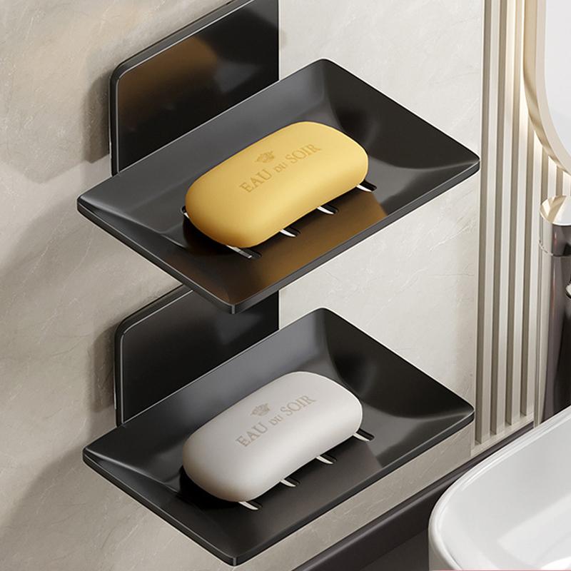 Stainless Steel Soap Holder Bathroom Shower Storage Soap Tray Mesh Rack oap Dishes Wall Mounted Drain Soap Box Bathroom Access
