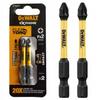 Impact Screwdriver Bits Pz2*50 Extreme 2 Pcs - Dw Dt70531T