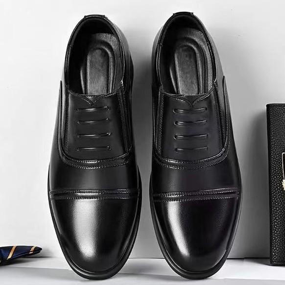 Men's Patent Leather Business Casual Formal Wear Korean Version Of The British Pointed Men's Leather Shoes