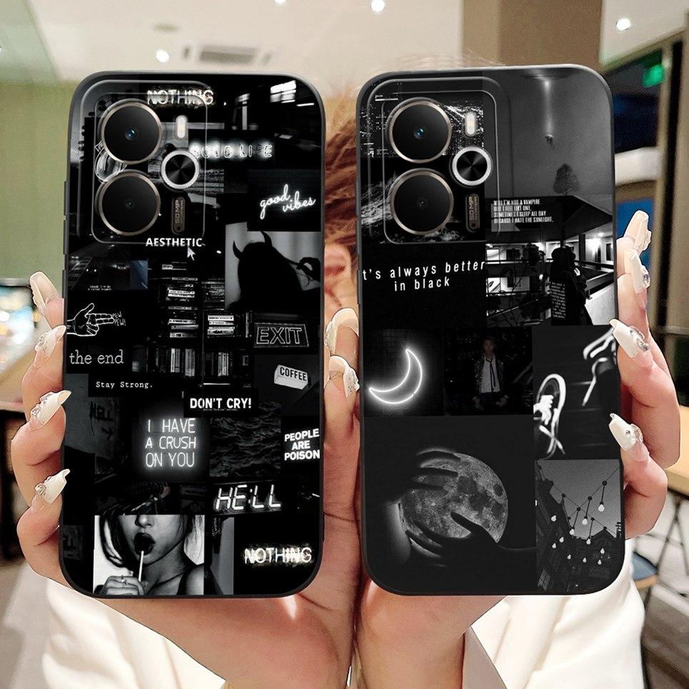 For Realme 14 14T 5G Phone Case New Design Aesthetic Panda Cat Cartoon Back Cover Liquid Silicone Bumper Camera Protection Cases