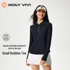 MOLY VIVI Women's Small Bubble Quick-Dry Long Sleeve Athletic Tee