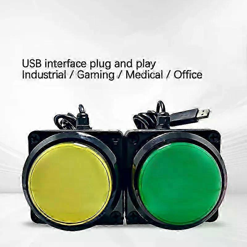 100MM USB Custom Button Remote Control Buzzer Switch Lottery Computer Mouse Shortcut Keyboard 2m