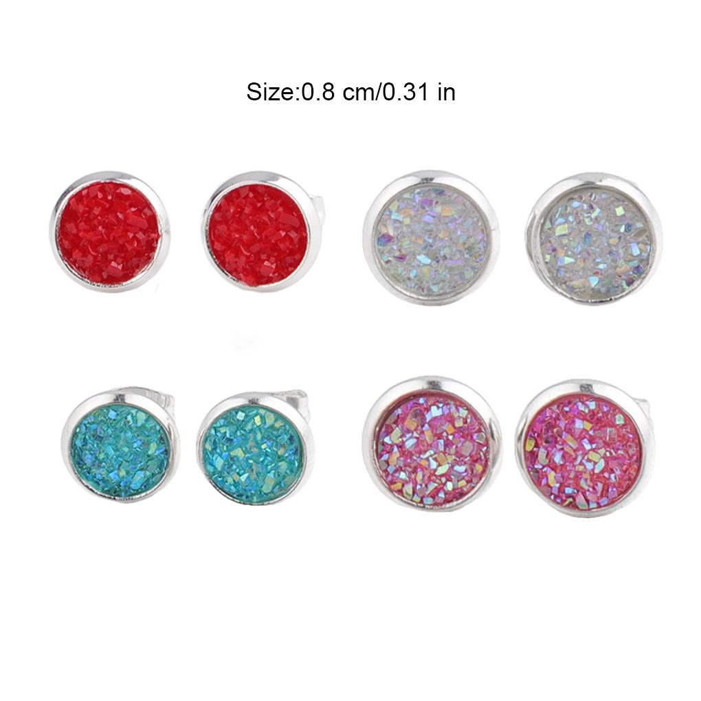 Ohrringe Edelstahl Geschenk Galvanik Glänzend Ohrhänger Feinstahl Wunderschöne Stecker Ohr für Damen Mädchen Geburtstagsparty Hochzeit