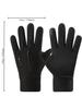 Fleece Lined Warm Motorcycle Gloves Men Full Finger Touchscreen Windproof