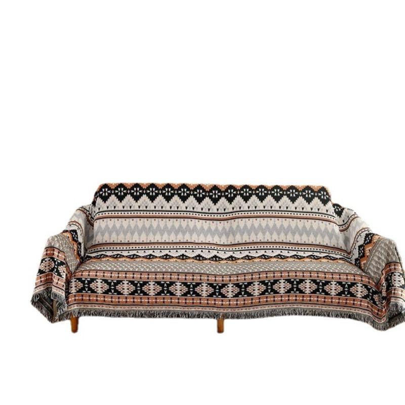 

Полотенце для чехла на диван в скандинавском стиле в стиле Instagram с полным покрытием в стиле ретро, ​​одинарный чехол, простой тканевый чехол для четырех сезонов, универсальный чехол для дивана, коврик 130*180