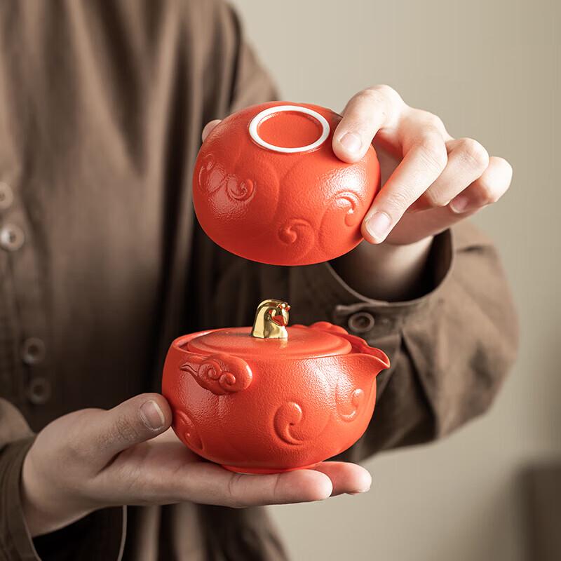 Dragon Horse Spirit White Porcelain Tea Gift Set