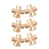 3/6Pieces Clover Waist Tighten Pin for Pants Jeans Metal Waist Cinching Button Clasp Waist Brooch Clip Waist Fitness Pin
