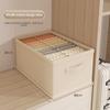 Foldable Cotton & Linen Wardrobe Organizer with Handle for Pants and Underwear