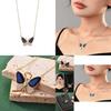 Gorgeous Magnetic Color Changing Butterfly Necklace With Copper Pendant For Women