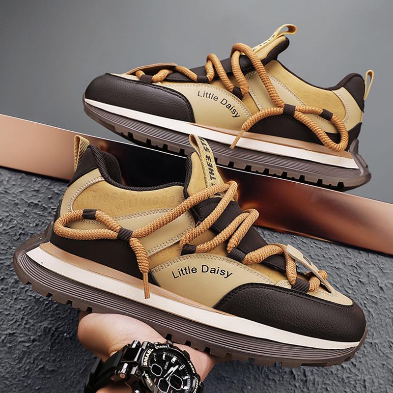 Putian men's shoes spring new high-end casual student versatile running sports shoes platform Forrest Gump dad trendy shoes