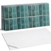 Package of Vinyl Tiles with Print Ready for Installation Chic Rectangular Tiles 6X60X30 Cm