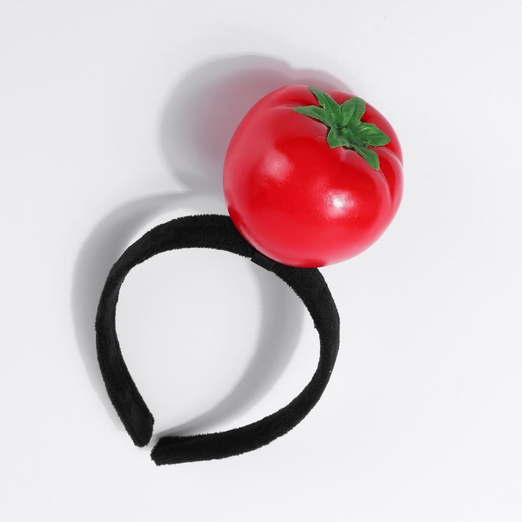 Creative 3D Vegetable Headbands: Carrot, Pepper, Eggplant, Green Vegetable Hair Accessories for Women