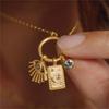 Exquisite Waterproof Moon Star Sun Evil Eyes Pendant for Women Charms Gold Color DIY Accessories Stainless Steel Jewelry