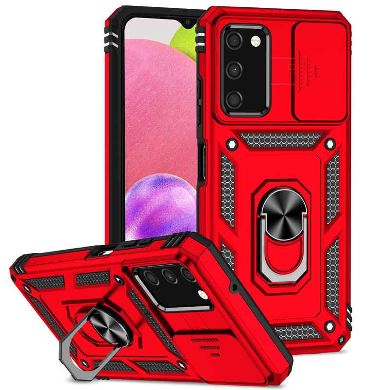 

Ударопрочный чехол Armor Stand для Samsung Galaxy A52 A52S A53 5g A32 A13 A12 A73 A72 Магнитный автомобильный держатель с выдвижной крышкой камеры A21S