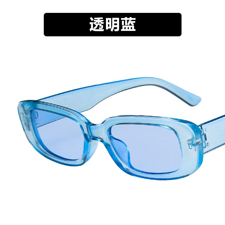 European and American small frame sunglasses, simple square new models, sunglasses, fashionable punk street shooting catwalk glasses