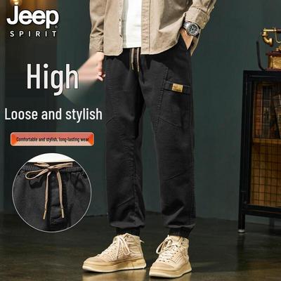 JEEP SPIRIT Men's Casual Straight-Leg Long Pants