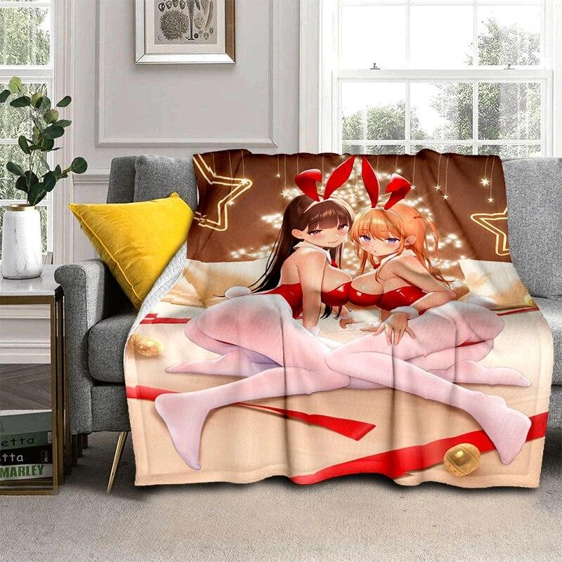Weihnachten Sexy Schönheit Geschenk Weiche Plüsch Sofa Bett Werfen Cartoon Picknick Decken Moderne Flanell Decke Abdeckung Bettdecke Geschenk