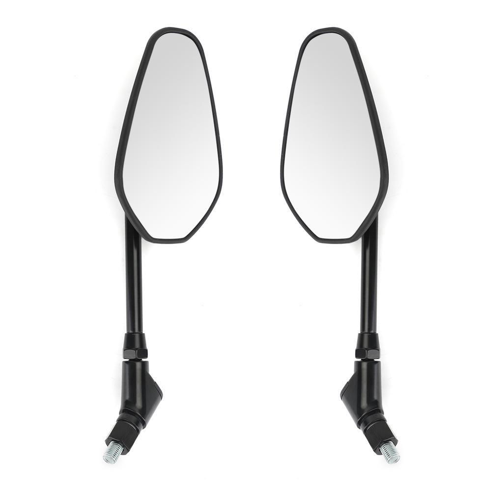 UNIVERSAL Pair M10 Rearview Mirrors for Motorcycle Custom Cruiser Cafe Racer