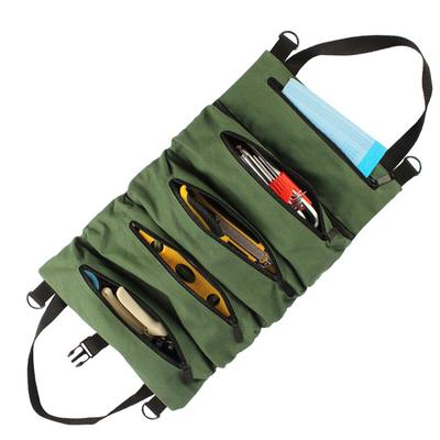 Portable Tool Roll Bag Pouch Multi-Purpose Roll Up Tool Bag Wrench Screwdriver Pliers Roll Bag Case Organizer Tools Storage Bags