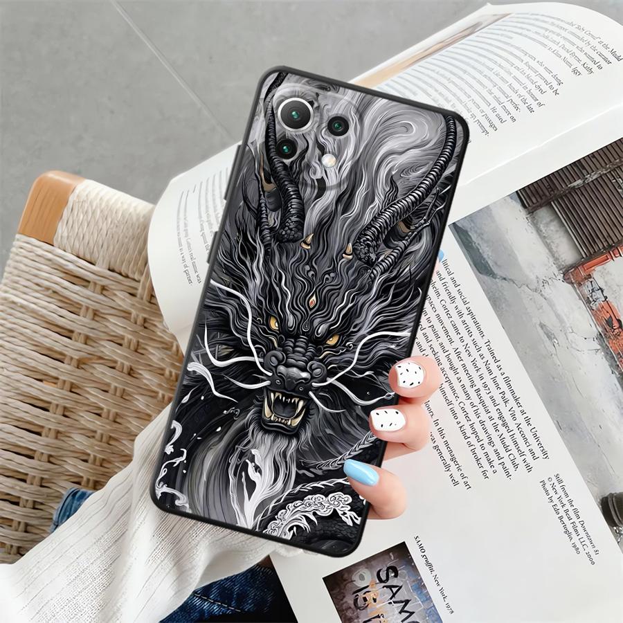 

Чехол для Xiaomi Mi 12 14 13 Lite 11 11T 12T Pro 12X 10T Funda Чехол для телефона Крутой Дракон Xiaomi 13 Lite