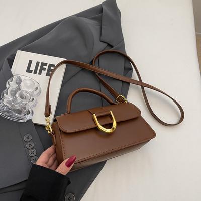 Simple All-Match Women Commuter Crossbody Bags Classic Flap Design Soft Handle Small Handbags Lady Fashion Underarm Bag
