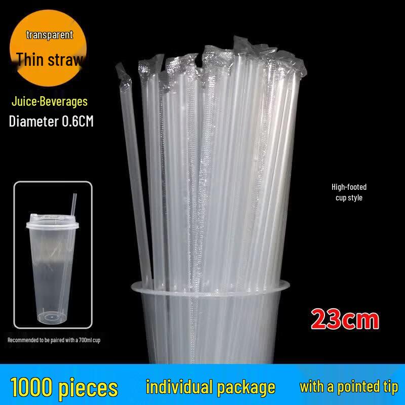 Individually Wrapped Disposable Beverage Straws