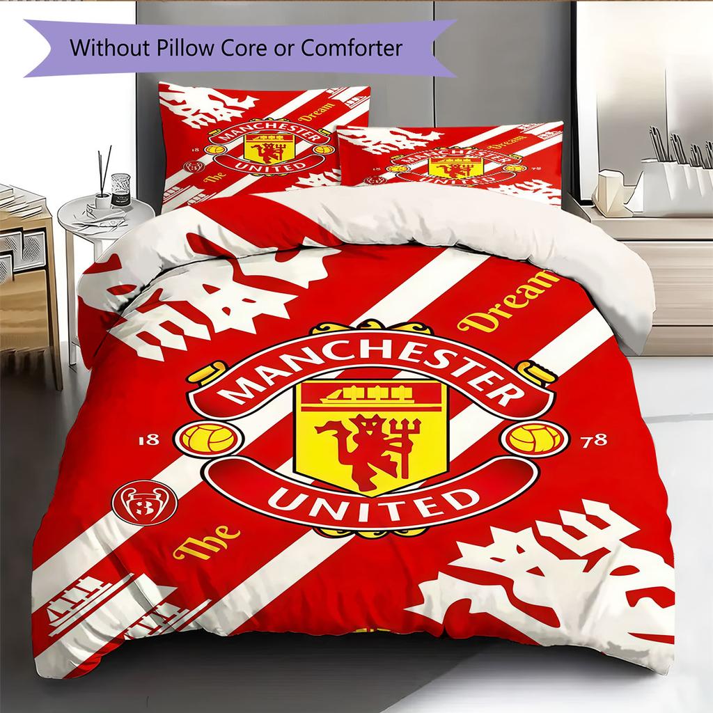 Thick MUFC Mat Bedding Quilt Set Quilt Cover Pillowcase Home Decoration Birthday Gift (1 * duvet cover + 2 * pillowcase, without core)