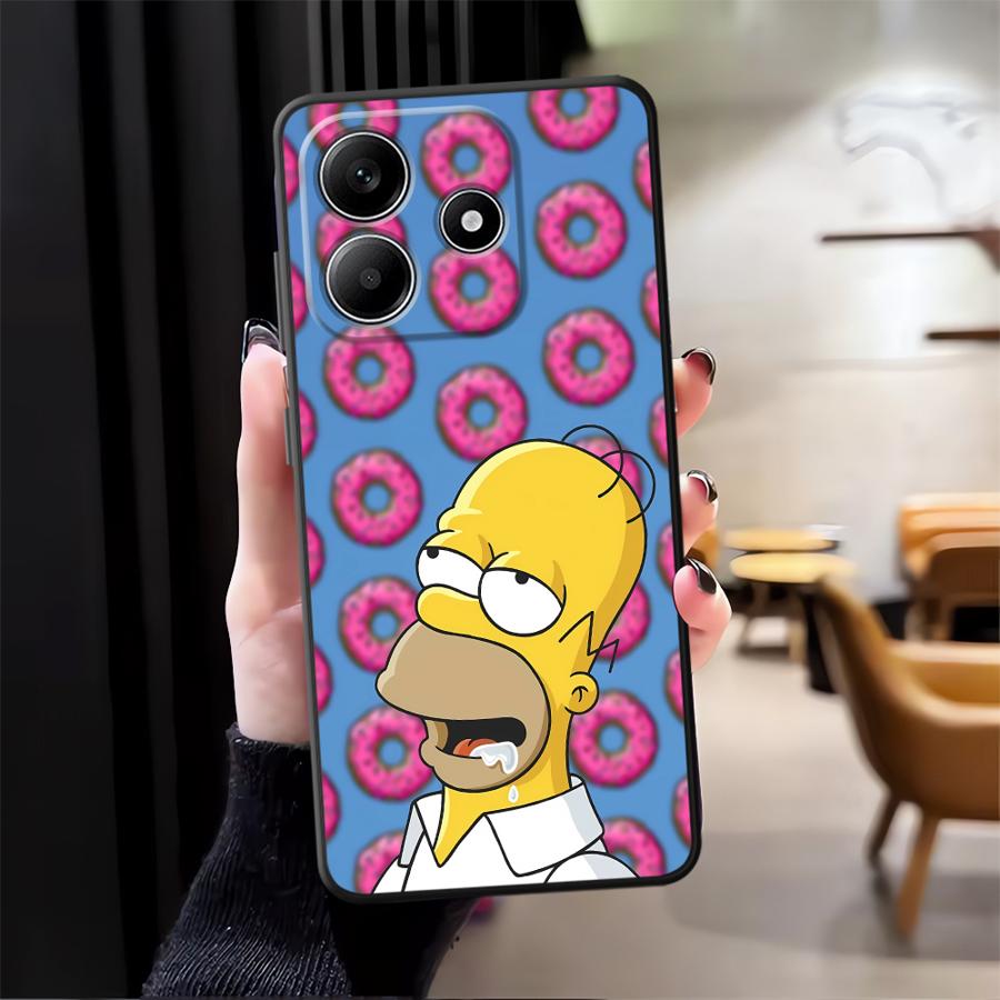 

Case for Xiaomi Redmi Note 7 8 10S 9S 11s 12s 13 Pro Plus 12 Pro 11 14 9 10 Funda Phone Cover S-simpsons Donut Redmi Note 10