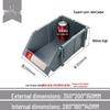 Angled Entry Heavy-Duty Plastic Storage and Organizer Box for Components and Hardware