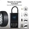 Tire Gases Machines LED SOS Light Portable Car Air Pump Wireless Intelligent Digital Display Tire Inflator Pump Car Air Compressor Electric