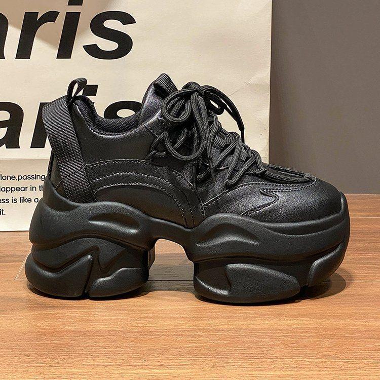 Women's 2025 Autumn Platform Dad Sneakers - Trendy European Style with Height Boost